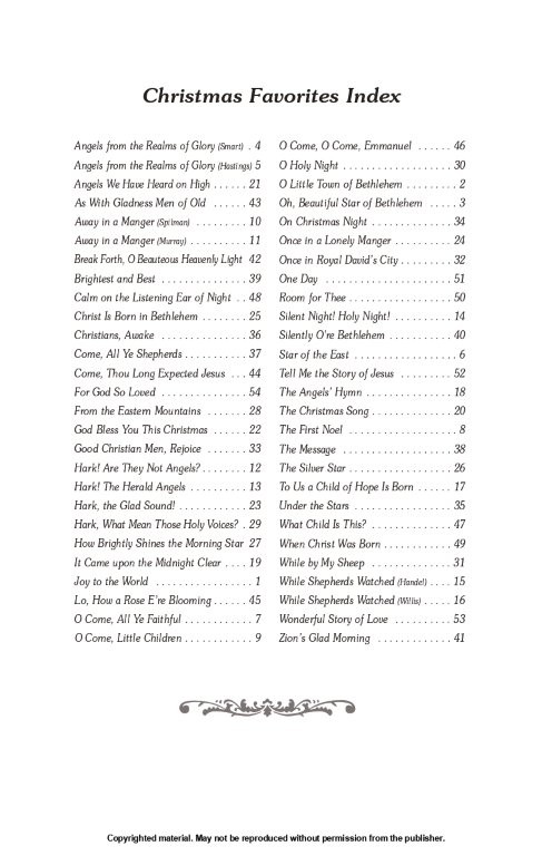 Picture of Christmas Favorites Song Book