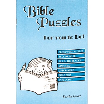 Picture of Bible Puzzles For You To Do