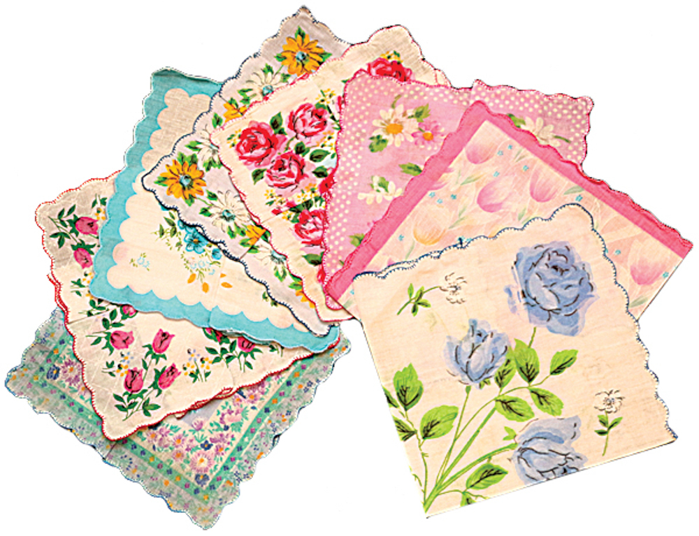 Picture of Ladies' Scallop Edge Handkerchief