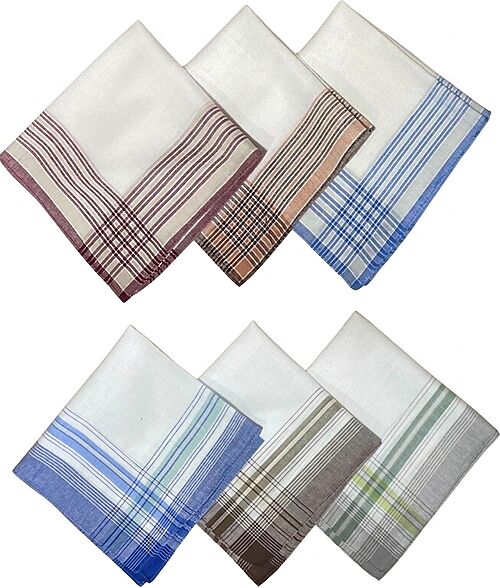 Picture of Men's Color Bordered Handkerchief