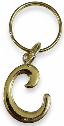 Picture of Script Initial Keychain