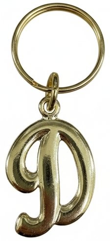 Picture of Script Initial Keychain