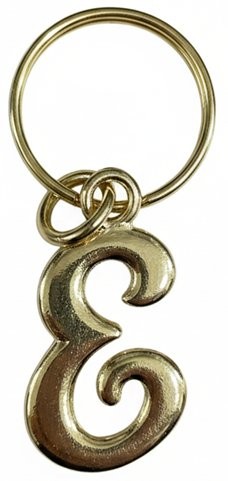 Picture of Script Initial Keychain