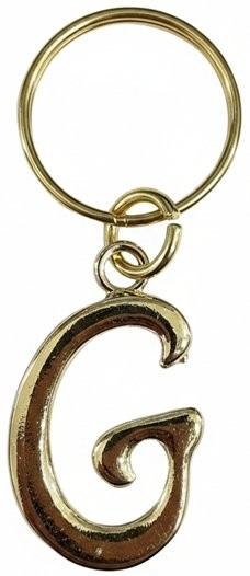 Picture of Script Initial Keychain