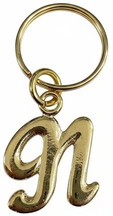 Picture of Script Initial Keychain
