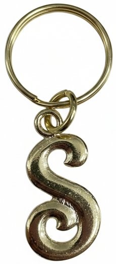 Picture of Script Initial Keychain