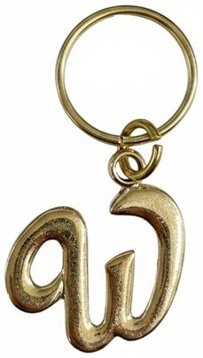 Picture of Script Initial Keychain