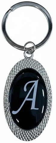 Picture of Oval Initial Keychain
