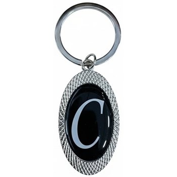 Picture of Oval Initial Keychain
