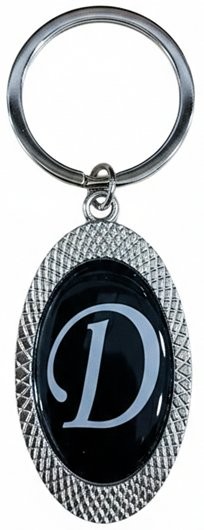 Picture of Oval Initial Keychain