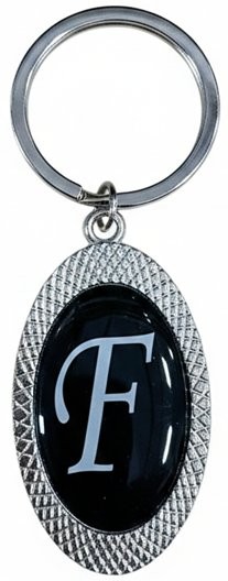 Picture of Oval Initial Keychain