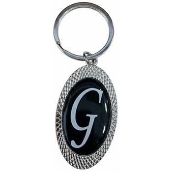 Picture of Oval Initial Keychain