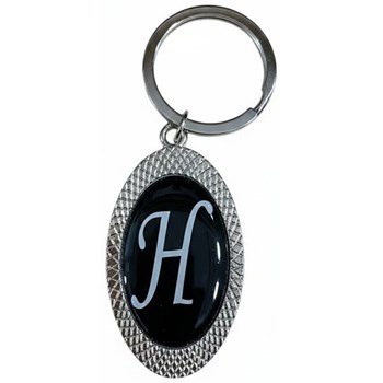 Picture of Oval Initial Keychain