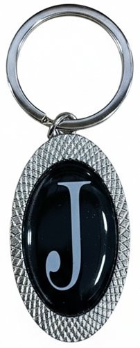 Picture of Oval Initial Keychain
