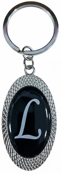 Picture of Oval Initial Keychain