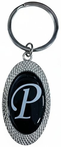 Picture of Oval Initial Keychain