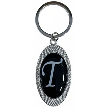 Picture of Oval Initial Keychain