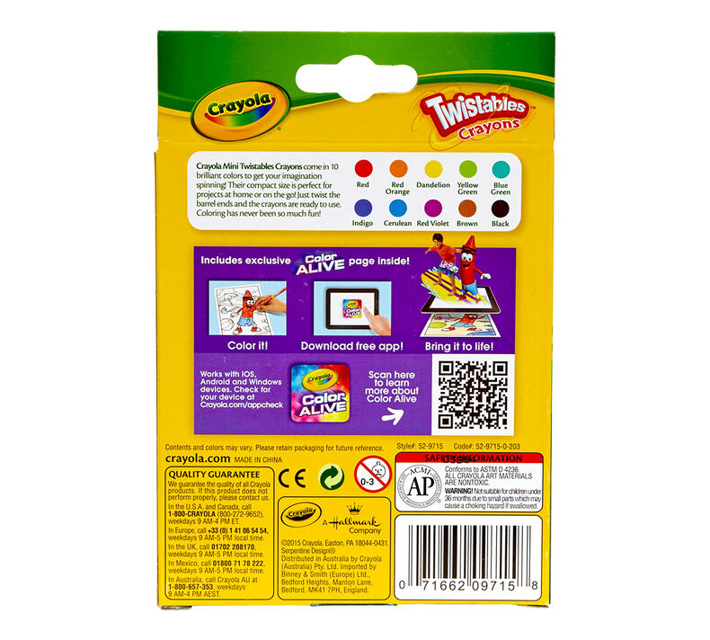 Picture of Crayola Twistable Crayons