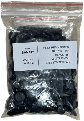 Picture of Matte Plastic Snap Sets Size 16