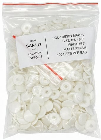 Picture of Matte Plastic Snap Sets Size 16