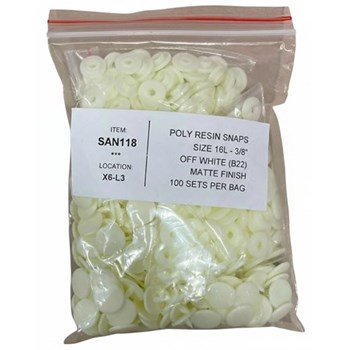 Picture of Matte Plastic Snap Sets Size 16