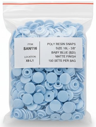 Picture of Matte Plastic Snap Sets Size 16