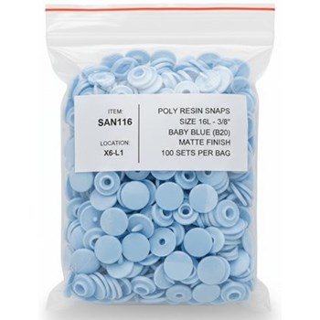 Picture of Matte Plastic Snap Sets Size 16