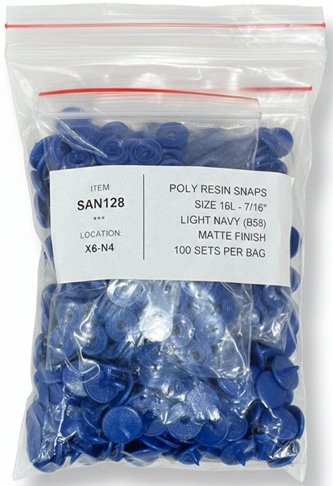 Picture of Matte Plastic Snap Sets Size 16