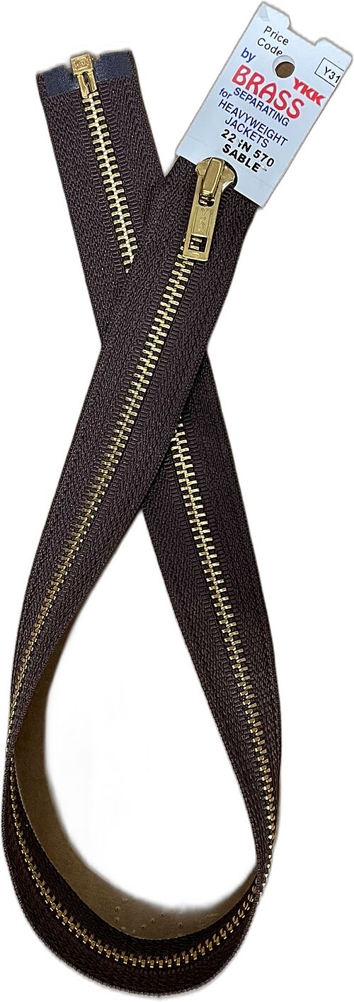 Picture of Brass Separating Zipper
