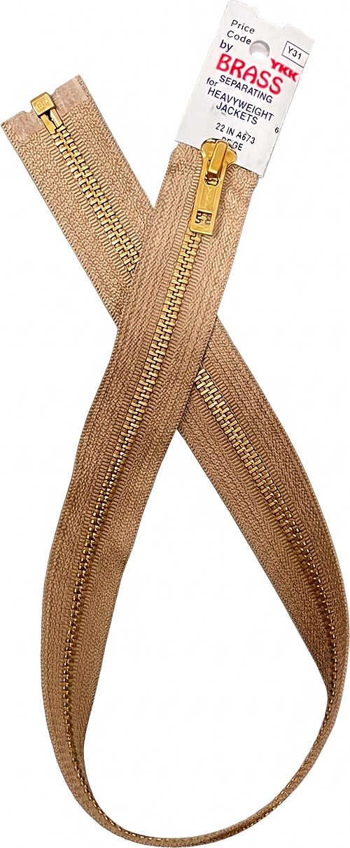 Picture of Brass Separating Zipper