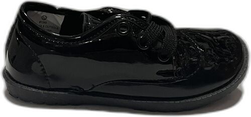 Picture of Black Patent Tie Shoe
