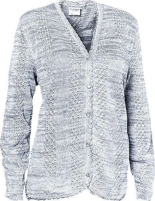 Picture of Ladies' Pointelle V-Neck Sweater