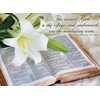 Picture of Flowers with Bible