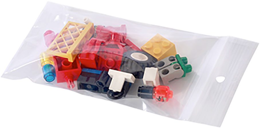 Picture of Zip-Lock Plastic w/ White Block