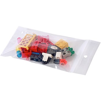 Picture of Zip-Lock Plastic w/ White Block