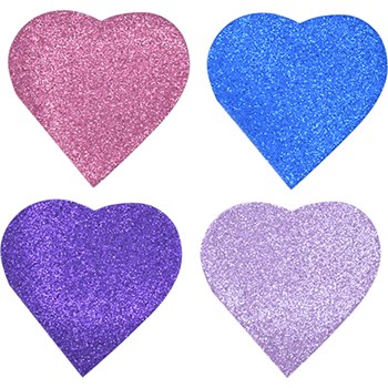 Picture of Glitter Heart Shaped Memo Pad