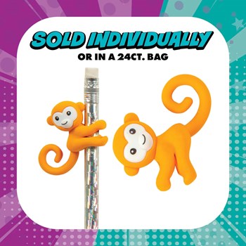 Picture of Monkey Eraser Pencil Topper