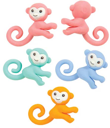 Picture of Monkey Eraser Pencil Topper