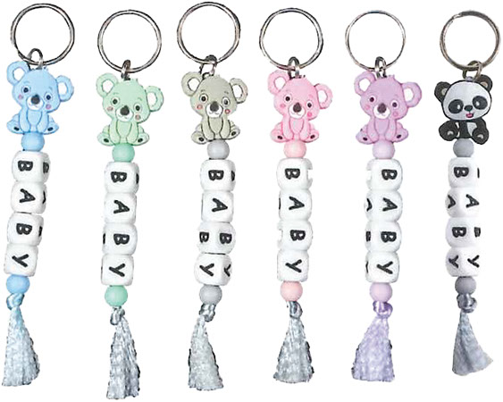 Picture of Silicone BABY Beads Keychain