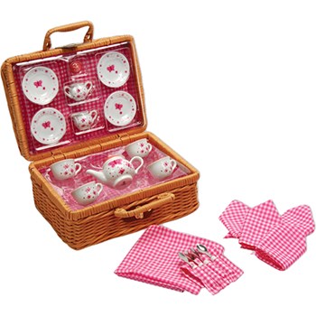 Picture of Butterfly Tea Set Basket