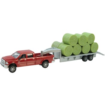 Picture of Ram Pickup with Trailer & Bales