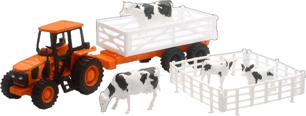 Picture of Kubota Farm Tractor w/Animlas