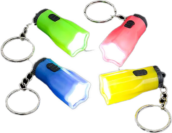 Picture of Star Shaped Flashlight Keychain